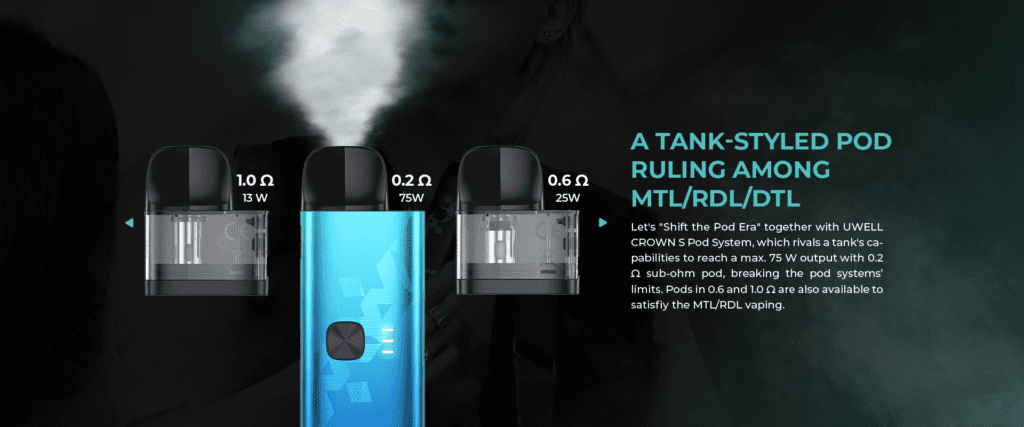 【VAPE】UWELL CROWN S を買ったのでレビュー|【大容量がありがたい】感想まとめ