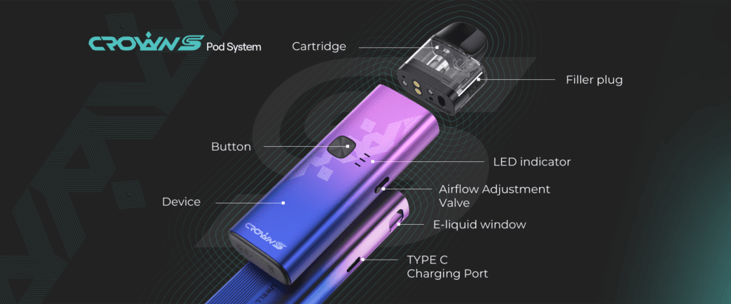 【VAPE】UWELL CROWN S を買ったのでレビュー|【大容量がありがたい】感想まとめ