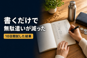 【節約】買ったものをノートに書くだけで無駄遣いが減った|10日間試した結果